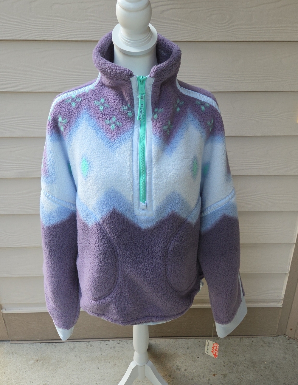 FP Movement by Free People Mountain High 1/2-Zip Fleece Pullover Large